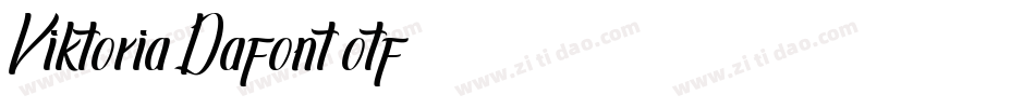 Viktoria Dafont otf字体转换